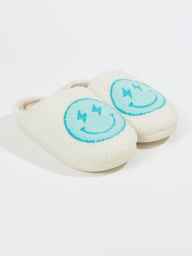 Lightning Smiley Slippers Detail 1 - ARULA