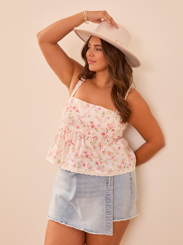 Irelynn Floral Babydoll Top Detail 3 - ARULA