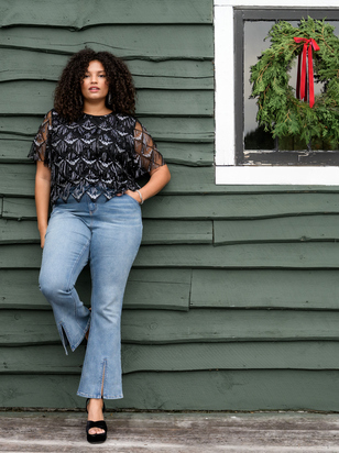 Heidi Shimmer Top - ARULA