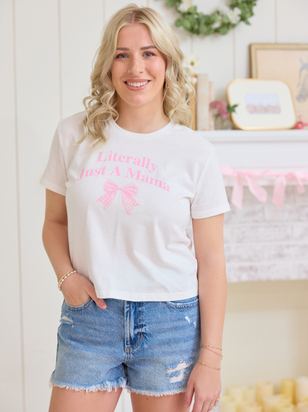 Literally Just A Mama Tee - ARULA - 