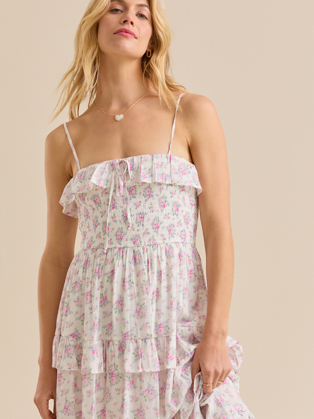 Kathy Floral Maxi Dress Detail 2 - ARULA