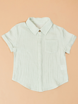 Kyle Gingham Button Down Shirt - ARULA