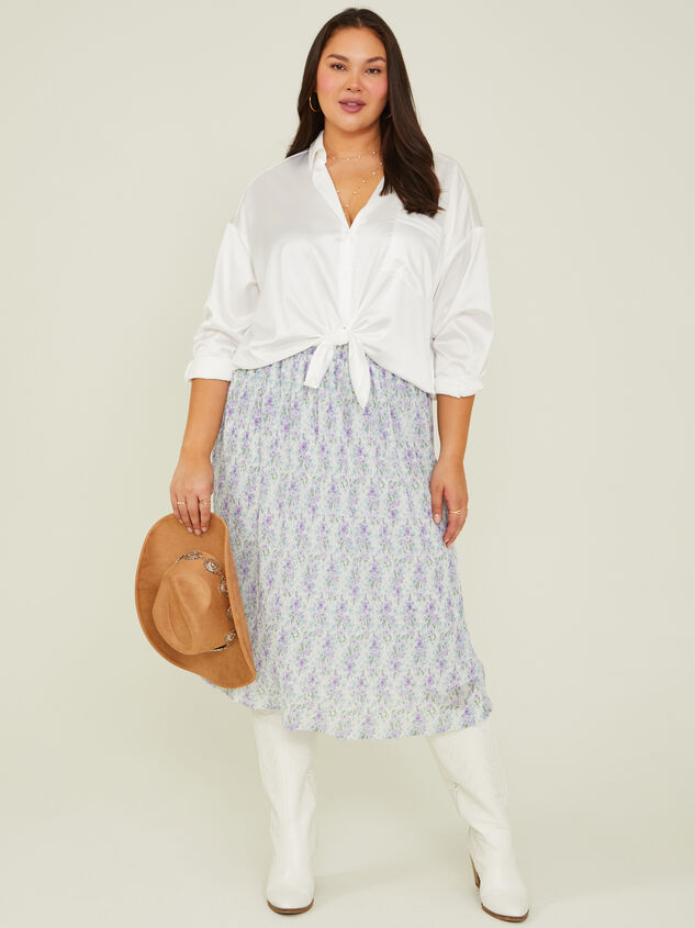 Amira Midi Skirt Detail 1 - ARULA