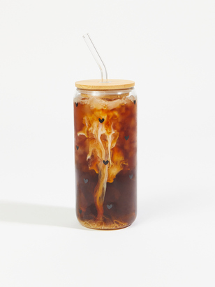 Mini Hearts Glass Coffee Cup - ARULA