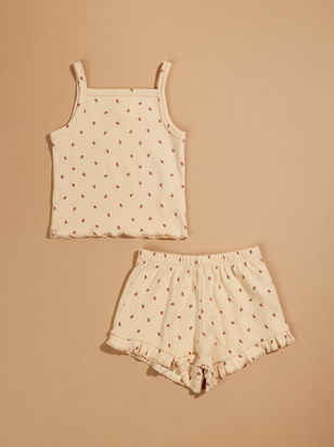 Strawberry Baby Tank and Shorts Set by Quincy Mae - ARULA