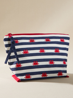 Embroidered Crabs Pouch - ARULA - 
