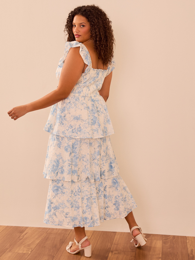 Oaklynn Floral Midi Dress Detail 5 - ARULA