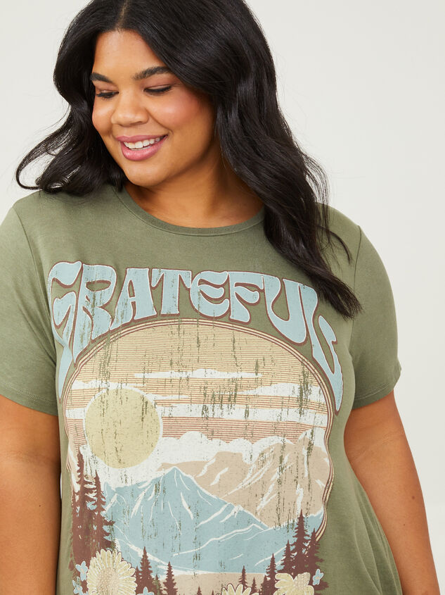 Grateful Mountains Tee Detail 2 - ARULA
