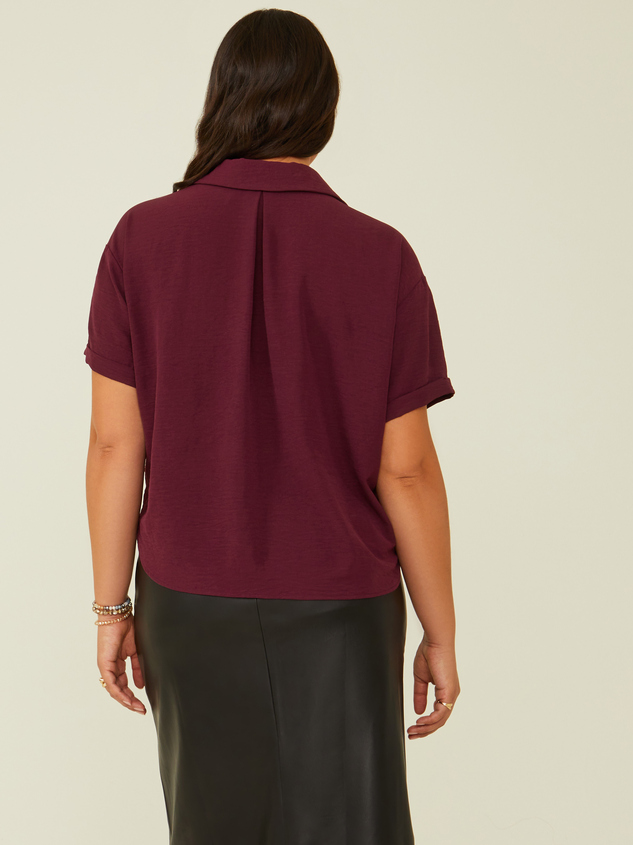Fallon Buttondown Top Detail 4 - ARULA