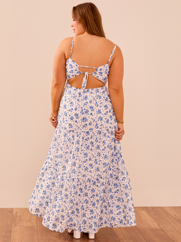 Evey Floral Maxi Dress Detail 2 - ARULA