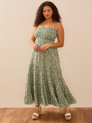 Baylor Embroidered Maxi Dress - ARULA
