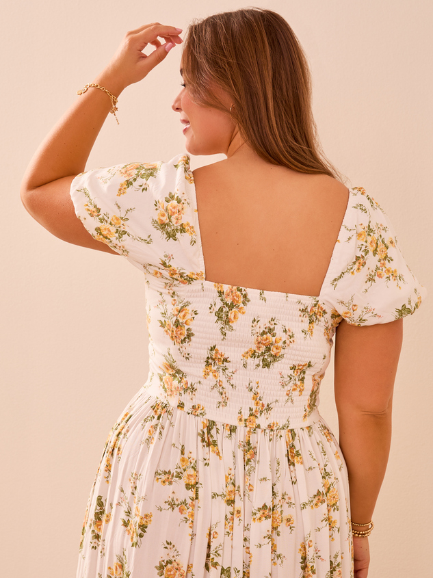 Wilow Floral Maxi Dress Detail 5 - ARULA