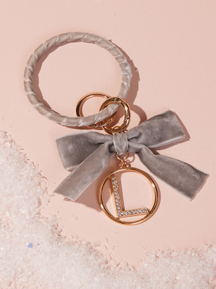 Velvet Monogram Keychain - L - ARULA