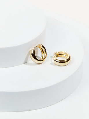18k Gold Small Hoop Earrings - ARULA