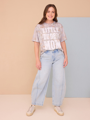 Little Dude's Mom Camo Graphic Tee - ARULA - 