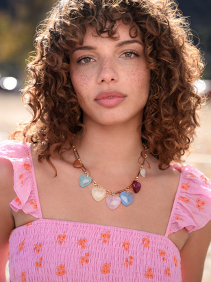 Stone Heart Necklace - ARULA - 