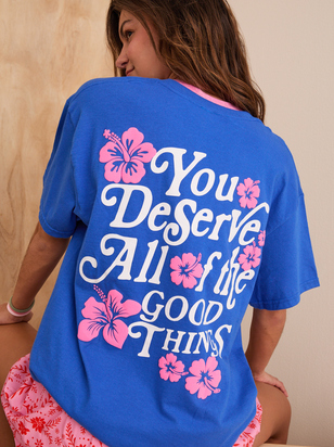 All The Good Things Oversized Tee - ARULA - 