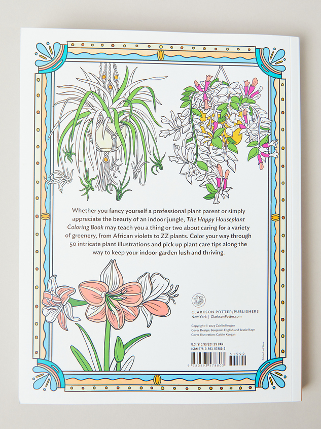 The Happy Houseplant Coloring Book Detail 4 - ARULA