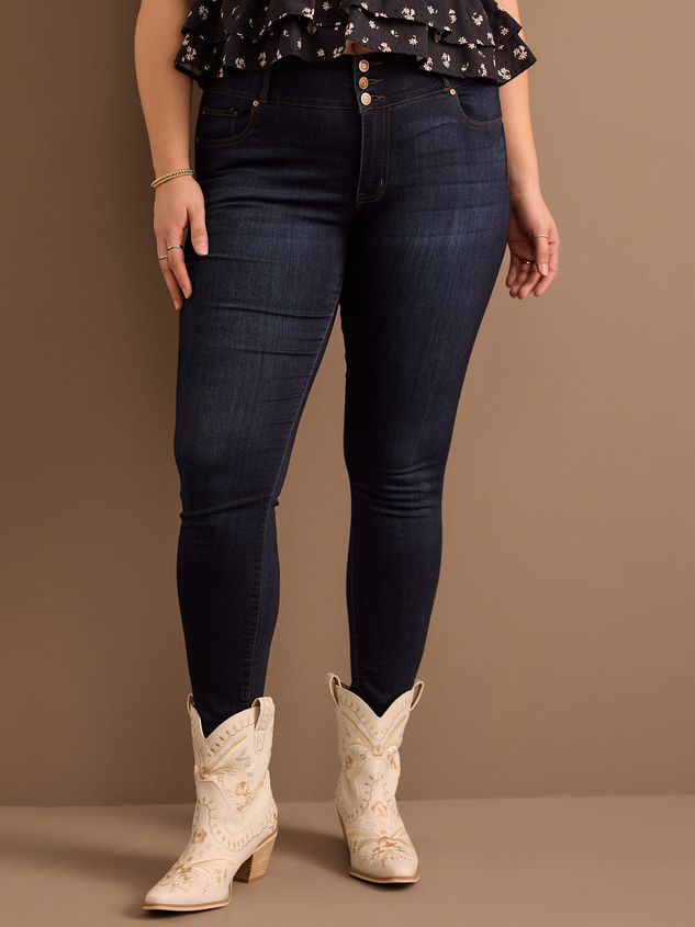 Live In 3 Button Jeans Detail 3 - ARULA