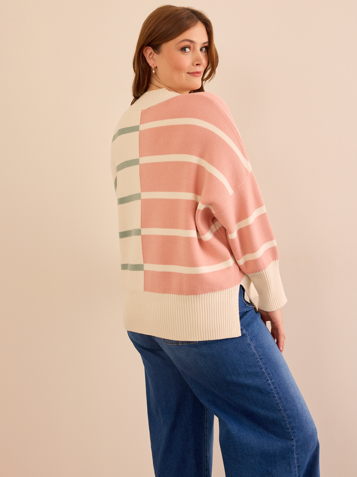 Colorblock Striped Sweater Colorblock Striped Sweater