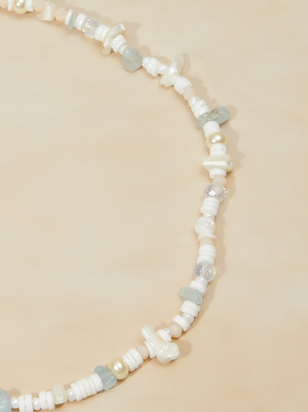 Mixed Chip Stone Choker Necklace - ARULA