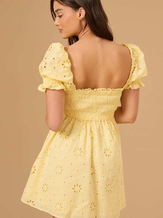 Adeline Mini Dress Detail 4 - ARULA