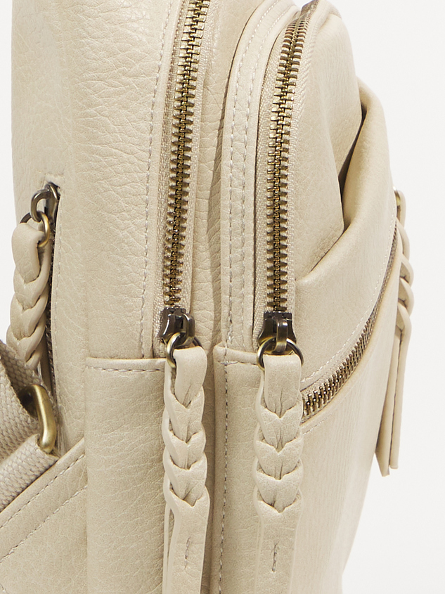 Side Zip Sling Bag Detail 4 - ARULA