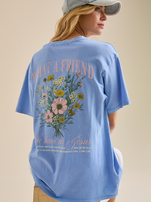 What A Friend We Have Oversized Tee - ARULA - 