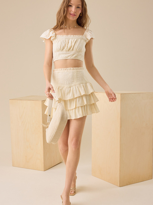 Sawyer Embroidered Top - ARULA - 
