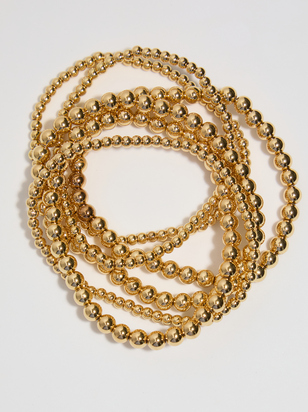 Mixture Beaded Stretch Bracelet Pack - ARULA - 