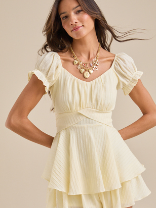 Haisley Double Layered Romper - ARULA