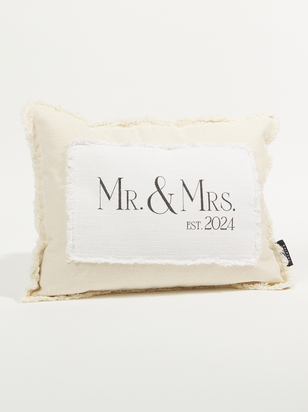 Mr. & Mrs. Throw Pillow - ARULA
