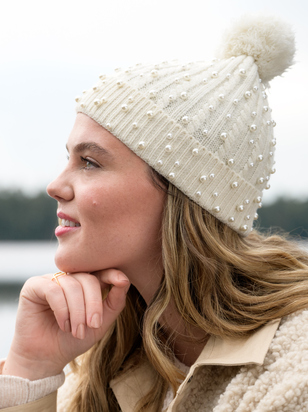 Pearl Knit Beanie - ARULA
