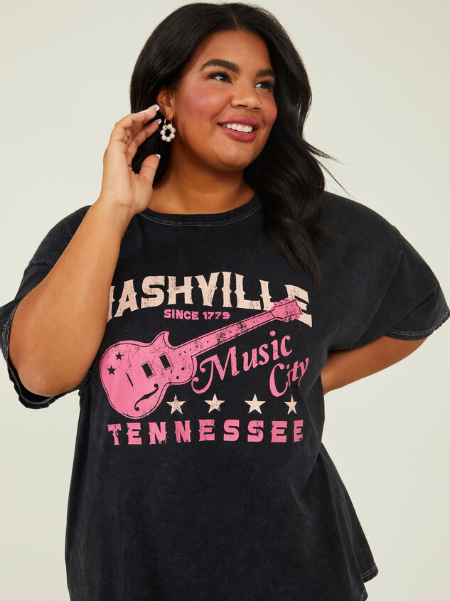 Music City Oversized Tee Detail 2 - ARULA