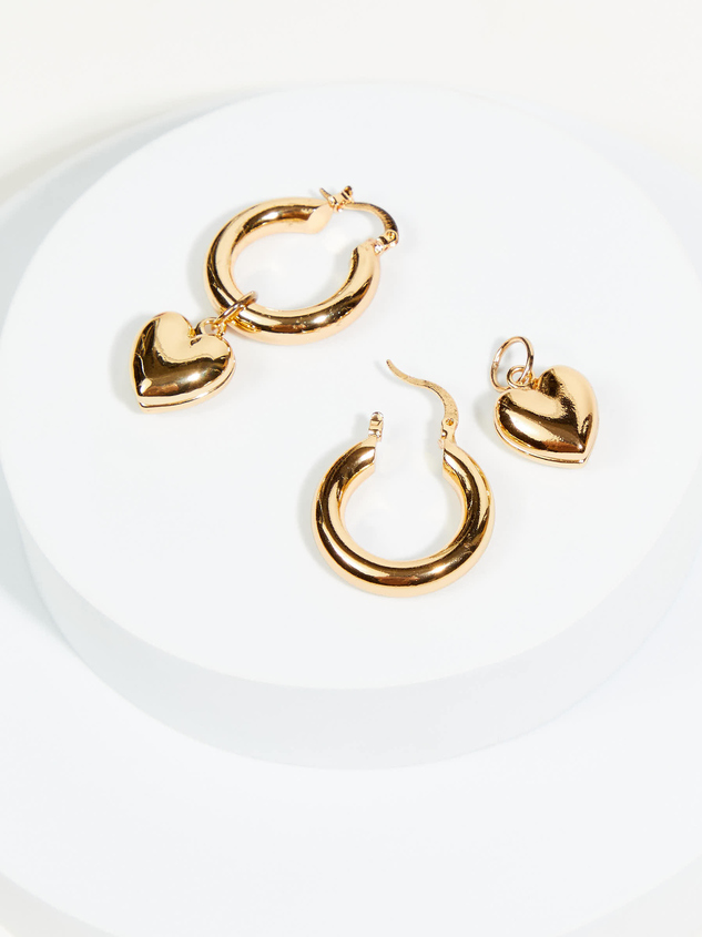 Bubble Heart Earrings Detail 2 - ARULA