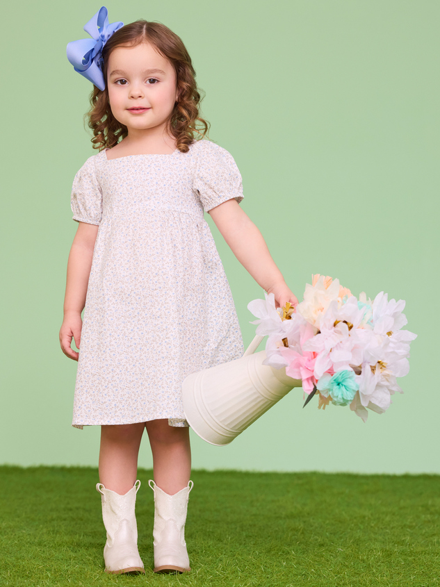 Lillian Floral Mini Dress Detail 3 - ARULA