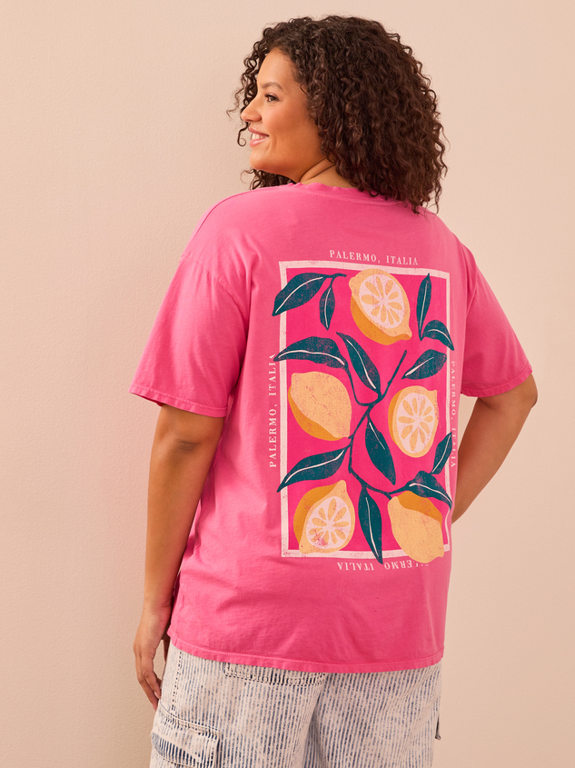 Palermo Oversized Tee Detail 5 - ARULA