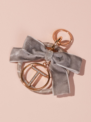 Velvet Monogram Keychain - T - ARULA