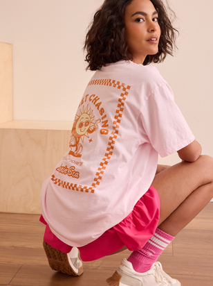 Vitamin Sea Oversized Graphic Tee - ARULA