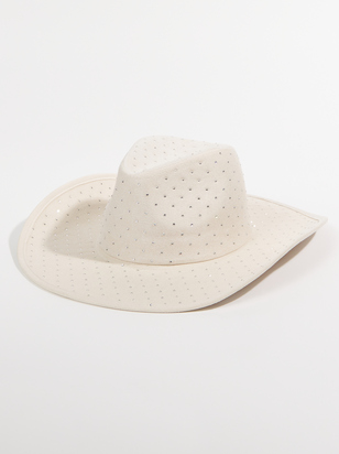 All-Over Rhinestone Cowgirl Hat - ARULA