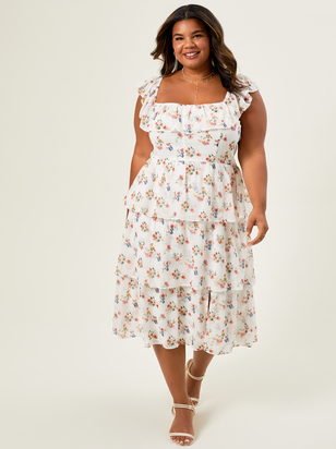 Lucy Floral Tiered Dress - ARULA