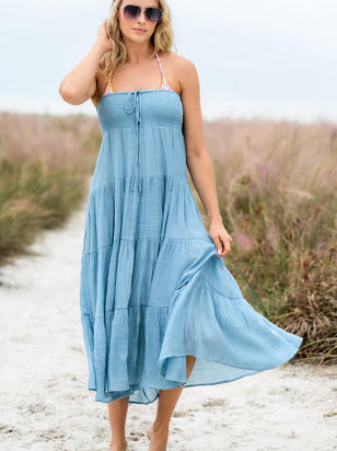 Sun Drenched Maxi Skirt Coverup - ARULA
