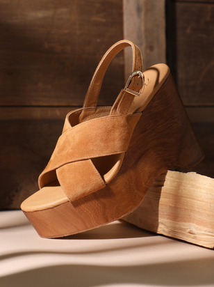 Fox Wood-Bottom Platform Wedges by Matisse - ARULA