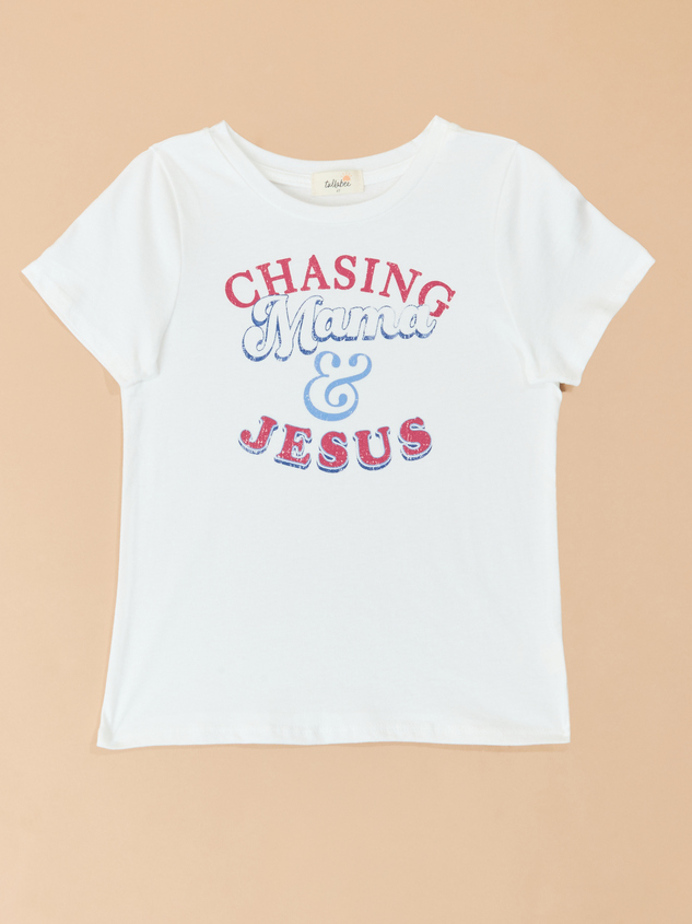 Chasing Mama And Jesus Graphic Tee - ARULA