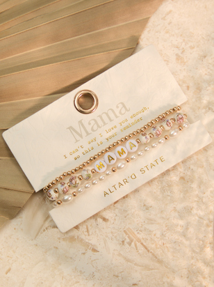 Mama Painted Bead Bracelet Set - ARULA - 
