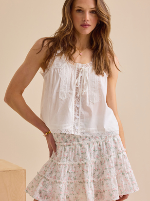 Julie Lace Flowy Tank - ARULA - 