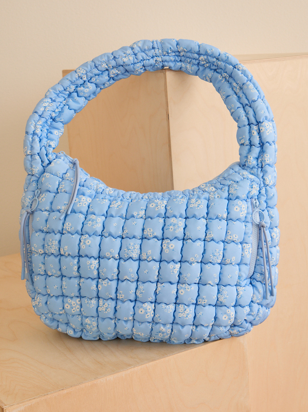 Proficient Floral Quilted Puffer Shoulder Bag Detail 2 - ARULA