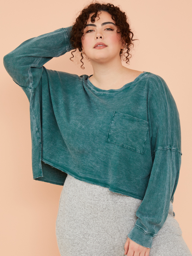 Soothe Waffle Knit Top - ARULA