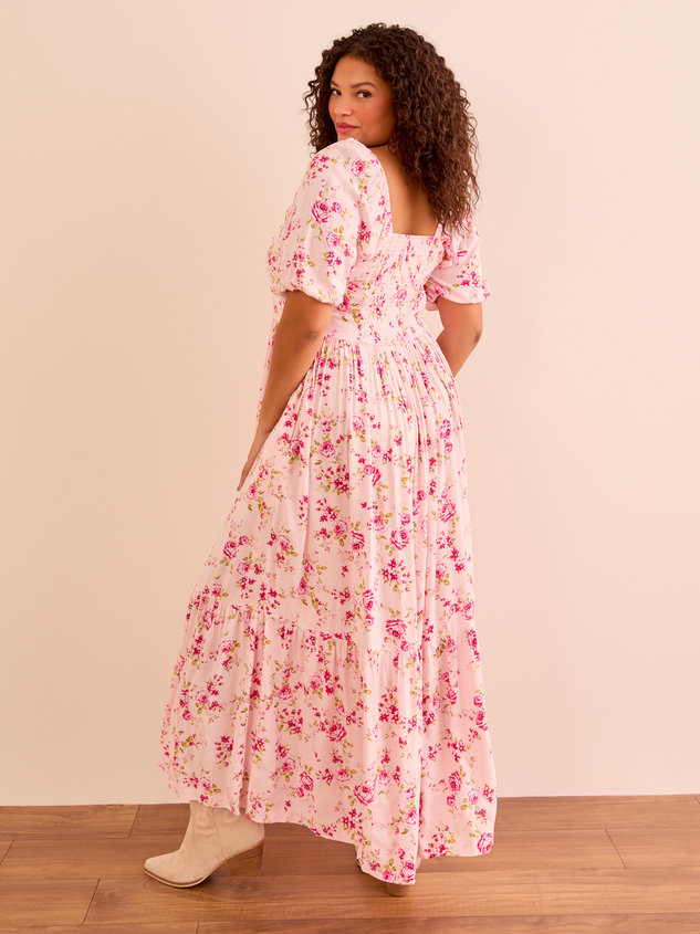 Wilow Floral Maxi Dress Detail 2 - ARULA