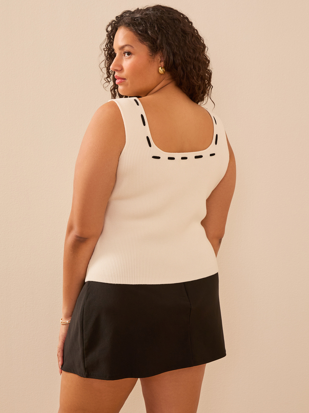 Cosette Ribbed Crop Top Detail 4 - ARULA